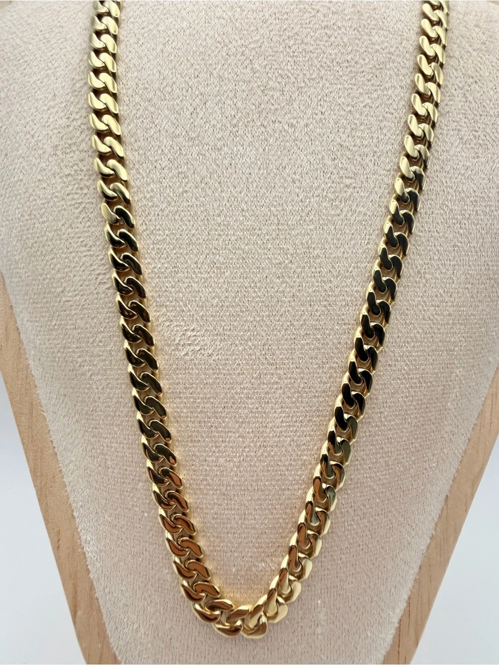 14K PVD Gold Cuban Chain – 316L Stainless Steel